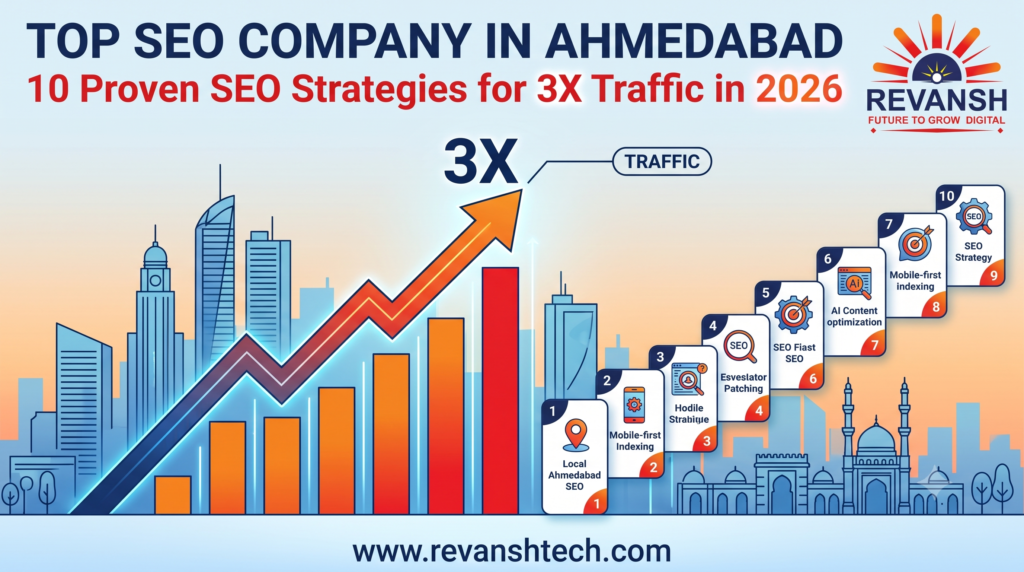 Top SEO Company in Ahmedabad: 10 Proven SEO Strategies for 3X Traffic in 2026