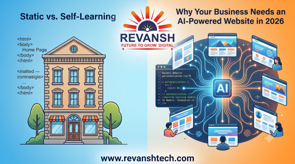 Static vs. Self-Learning: Why Your Business Needs an AI-Powered Website in 2026